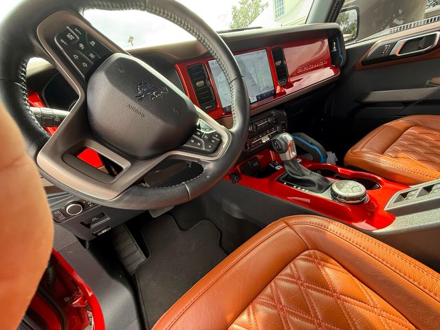 2022 Ford Bronco V6 HOT PEPPER OBX LUX LEATHER 5" LIFT 37"s DV8 OCD | Plant City, FL | psv5 DEMO - Bayshore Automotive