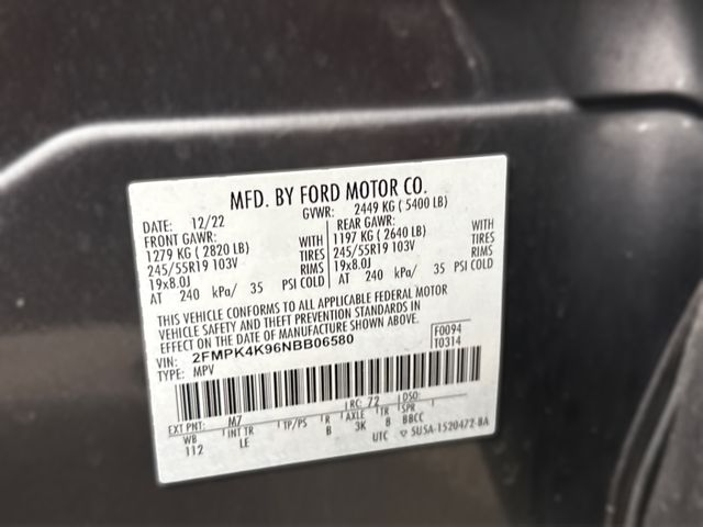 2022 Ford EDGE TITANIUM 2022 Ford EDGE TITANIUM