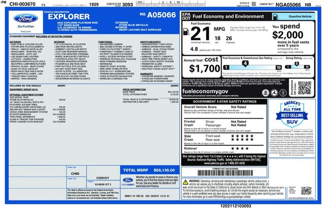 2022 Ford Explorer Platinum 2022 Ford Explorer Platinum