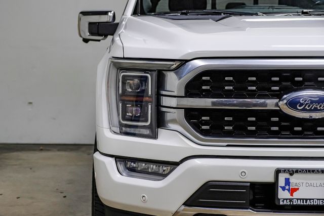 2022 Ford F-150 Platinum FX4 STAR WHITE Pro Power 7.2KW PANO ROOF | Dallas, TX | East Dallas Diesel