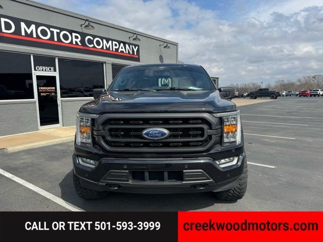 2022 Ford F-150 XLT 4x4 FX4 Eco Boost LEVELED 20s Black 1 Owner