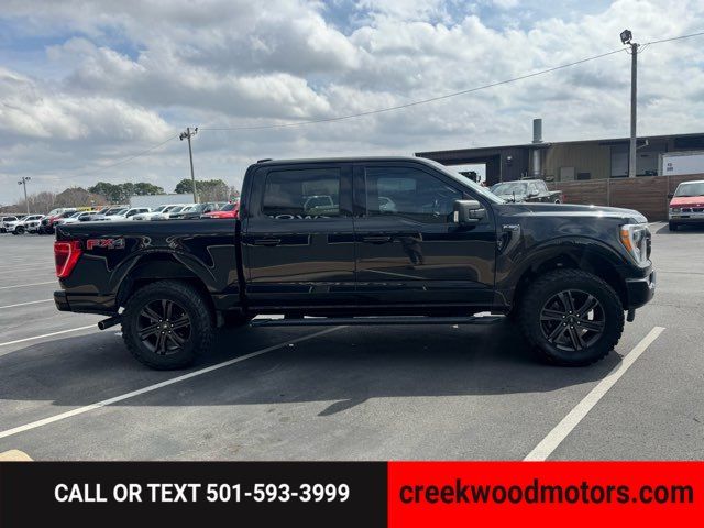 2022 Ford F-150 XLT 4x4 FX4 Eco Boost LEVELED 20s Black 1 Owner
