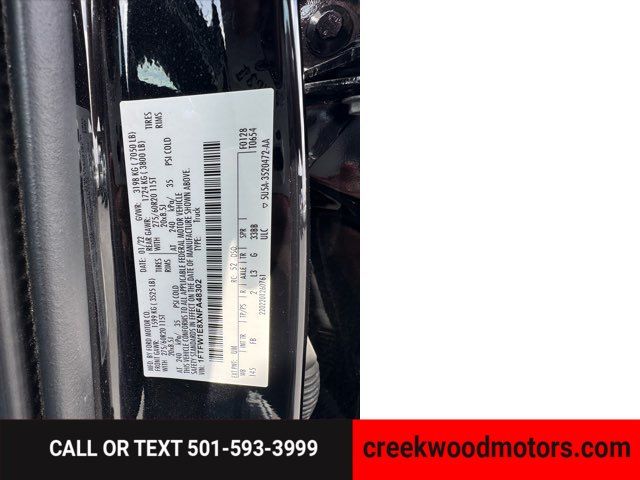 2022 Ford F-150 XLT 4x4 FX4 Eco Boost LEVELED 20s Black 1 Owner