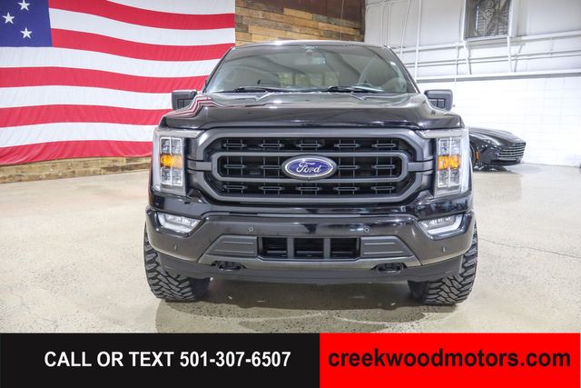 2022 Ford F-150 SPORT 4x4 FX4 Eco Boost LEVELED 20s Black 1 Owner