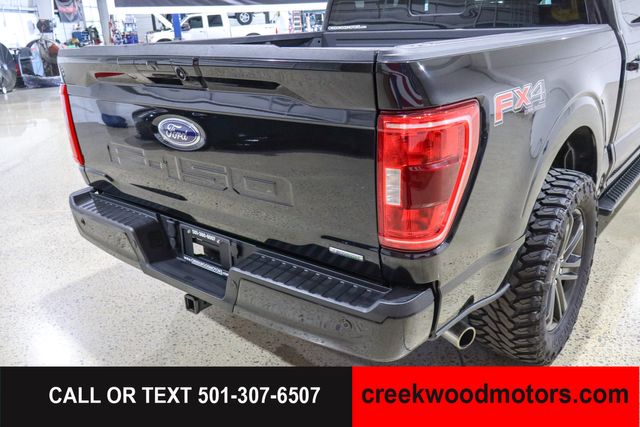 2022 Ford F-150 SPORT 4x4 FX4 Eco Boost LEVELED 20s Black 1 Owner