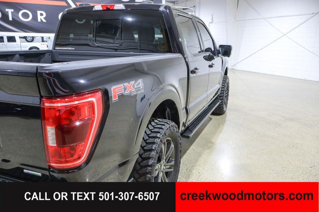 2022 Ford F-150 SPORT 4x4 FX4 Eco Boost LEVELED 20s Black 1 Owner
