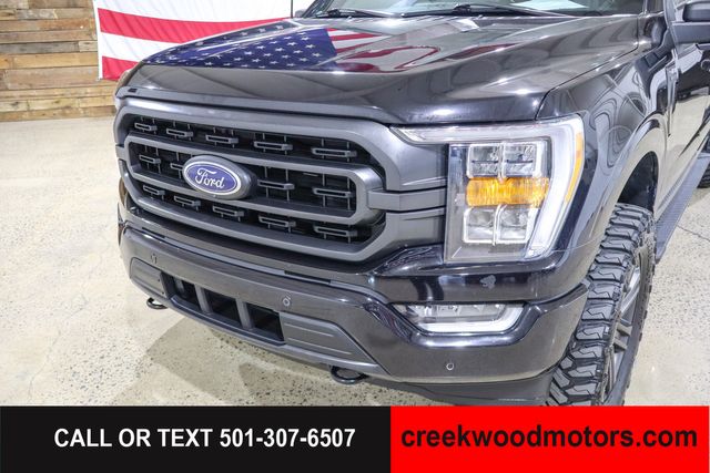 2022 Ford F-150 SPORT 4x4 FX4 Eco Boost LEVELED 20s Black 1 Owner