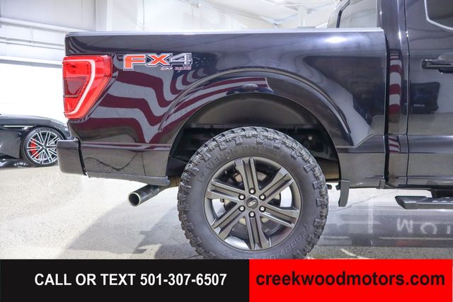 2022 Ford F-150 SPORT 4x4 FX4 Eco Boost LEVELED 20s Black 1 Owner