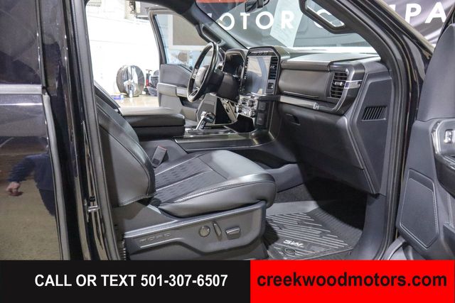 2022 Ford F-150 SPORT 4x4 FX4 Eco Boost LEVELED 20s Black 1 Owner