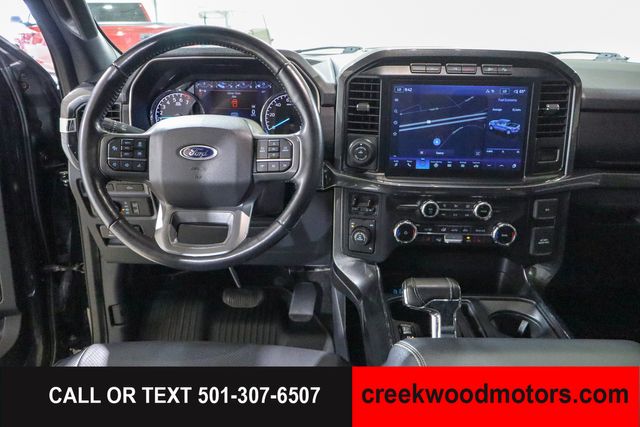 2022 Ford F-150 SPORT 4x4 FX4 Eco Boost LEVELED 20s Black 1 Owner