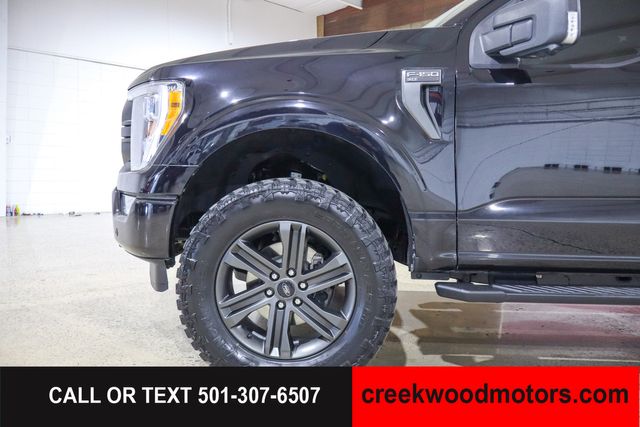 2022 Ford F-150 SPORT 4x4 FX4 Eco Boost LEVELED 20s Black 1 Owner