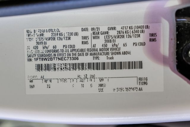 2022 Ford F-250 Super Duty Platinum