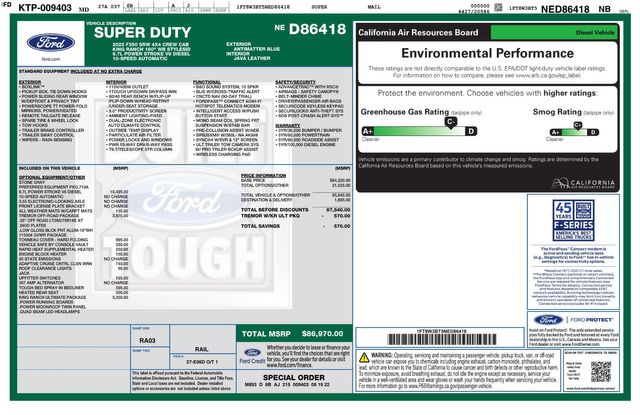 2022 Ford F-350 Super Duty King Ranch Ultimate FX4 Pano Roof 24" CALI 33" R/T | Dallas, TX | East Dallas Diesel 2022 Ford F-350 Super Duty King Ranch Ultimate FX4 Pano Roof 24" CALI 33" R/T | Dallas, TX | East Dallas Diesel