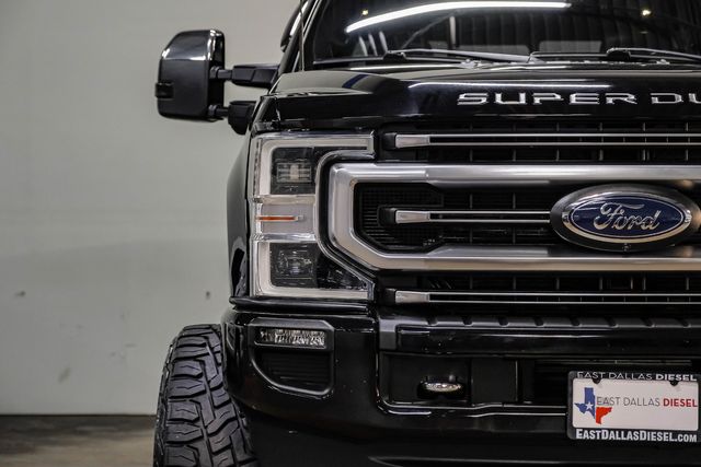 2022 Ford F-350 Super Duty Platinum FX4 BDS Lift 24" Hostile 37" R/T 1 OWNER | Dallas, TX | East Dallas Diesel