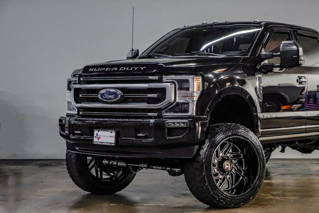 2022 Ford F-350 Super Duty Platinum FX4 BDS Lift 24" Hostile 37" R/T 1 OWNER | Dallas, TX | East Dallas Diesel