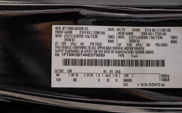 2022 Ford F-350 Super Duty Platinum FX4 BDS Lift 24" Hostile 37" R/T 1 OWNER | Dallas, TX | East Dallas Diesel