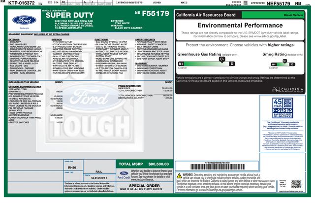 2022 Ford F-350 Super Duty Platinum 2022 Ford F-350 Super Duty Platinum