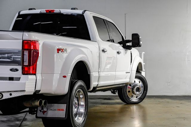 2022 Ford F-450 Super Duty Platinum FX4 Star White MARSALA LEATHER Ranch Hand | Dallas, TX | East Dallas Diesel