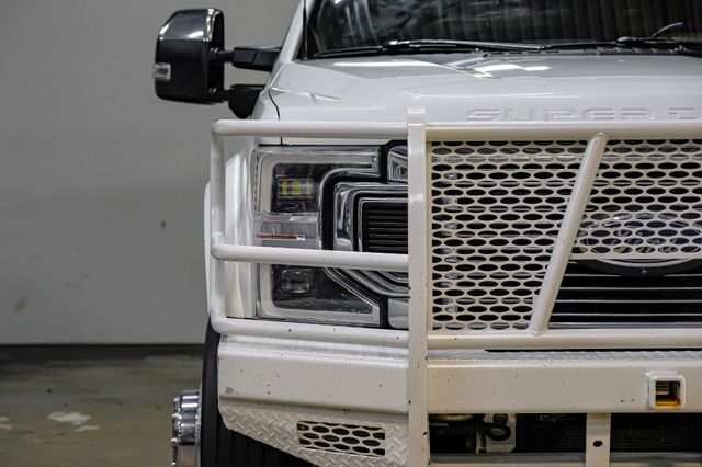 2022 Ford F-450 Super Duty Platinum FX4 Star White MARSALA LEATHER Ranch Hand | Dallas, TX | East Dallas Diesel
