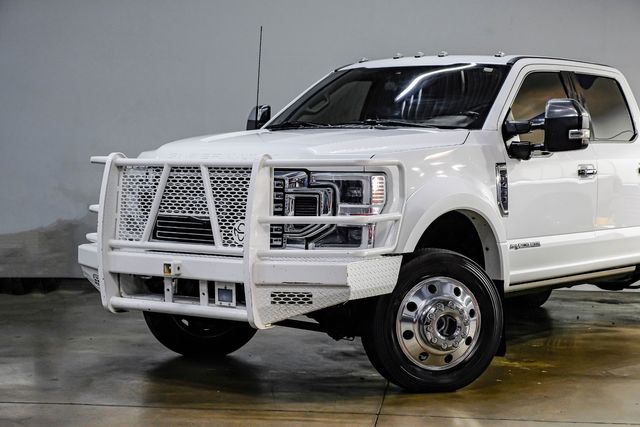 2022 Ford F-450 Super Duty Platinum FX4 Star White MARSALA LEATHER Ranch Hand | Dallas, TX | East Dallas Diesel