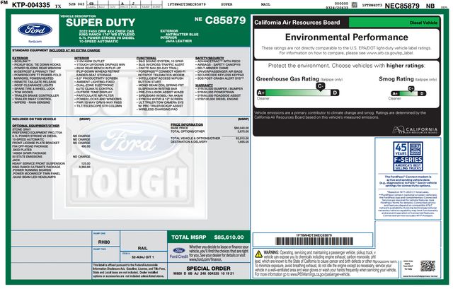 2022 Ford F-450 Super Duty King Ranch 2022 Ford F-450 Super Duty King Ranch