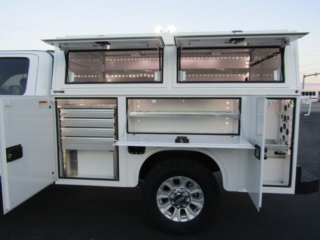 2022 Ford F350 Crew Cab 4x4 with New 8' Knapheide Enclosed Utility Bed