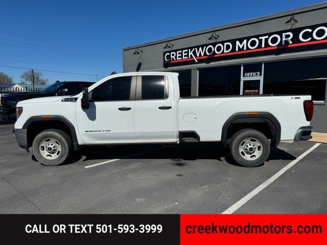 2022 GMC Sierra 2500HD Pro Double Cab 4x4 6.6 GAS 1 Owner White Long Bed