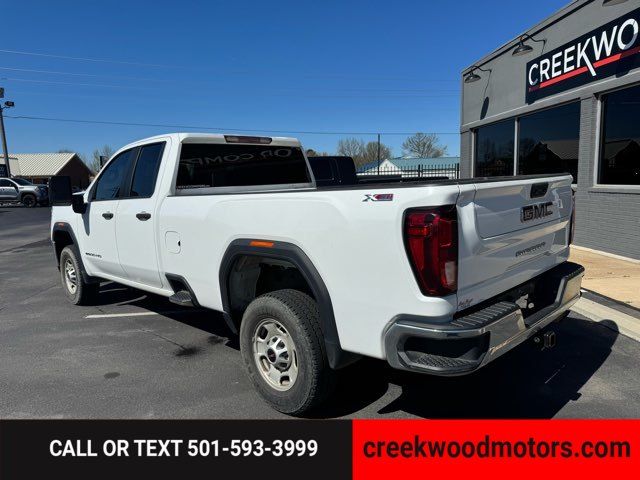 2022 GMC Sierra 2500HD Pro Double Cab 4x4 6.6 GAS 1 Owner White Long Bed