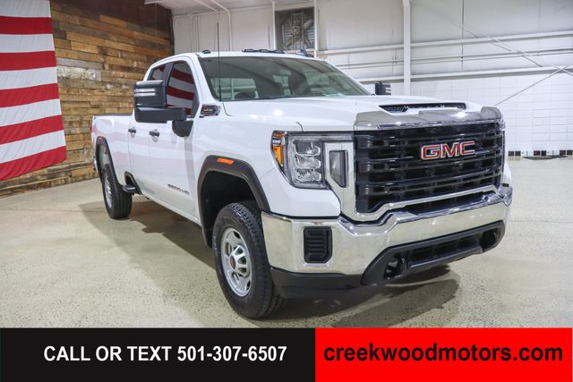 2022 GMC Sierra 2500HD Pro Double Cab 4x4 6.6 GAS 1 Owner White Long Bed