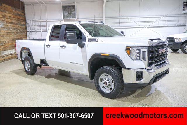 2022 GMC Sierra 2500HD Pro Double Cab 4x4 6.6 GAS 1 Owner White Long Bed