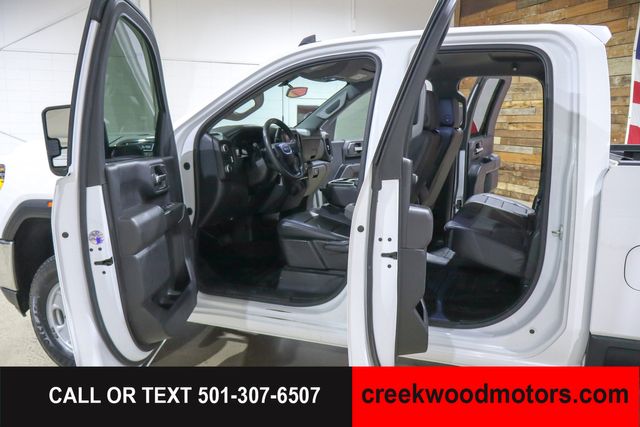 2022 GMC Sierra 2500HD Pro Double Cab 4x4 6.6 GAS 1 Owner White Long Bed