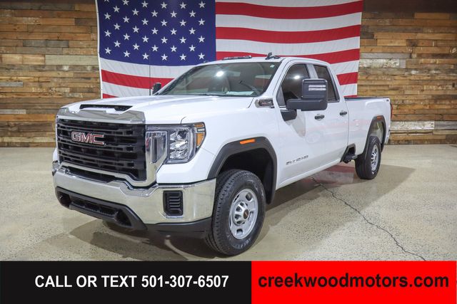 2022 GMC Sierra 2500HD Pro Double Cab 4x4 6.6 GAS 1 Owner White Long Bed