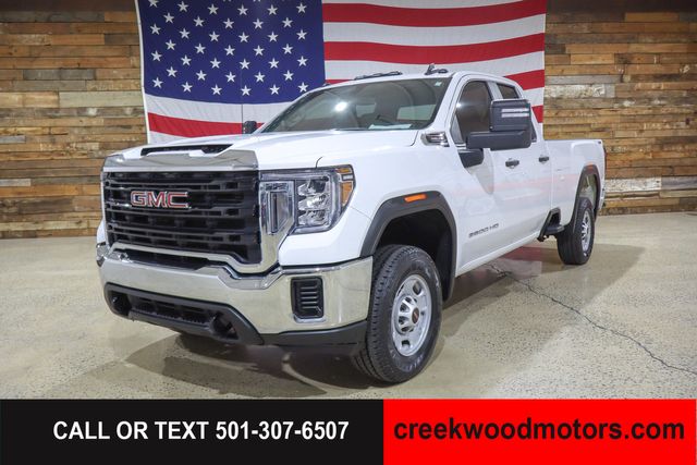 2022 GMC Sierra 2500HD Pro Double Cab 4x4 6.6 GAS 1 Owner White Long Bed