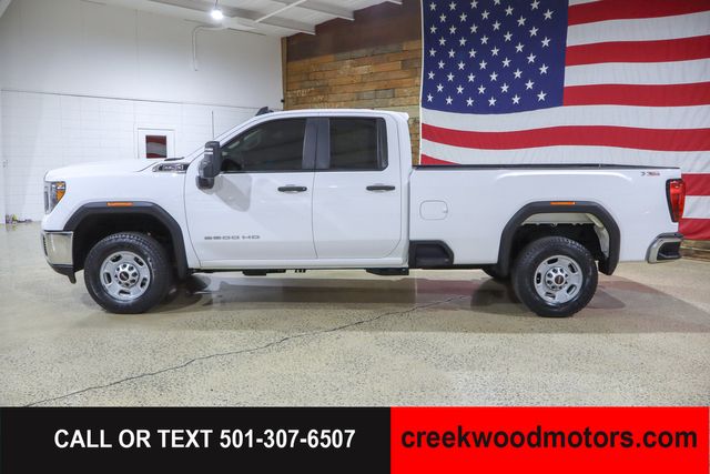 2022 GMC Sierra 2500HD Pro Double Cab 4x4 6.6 GAS 1 Owner White Long Bed
