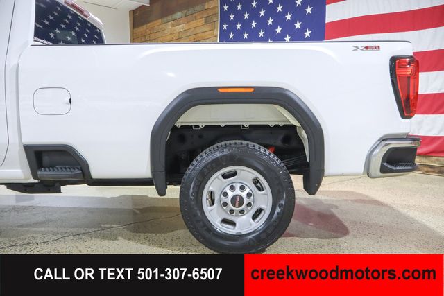 2022 GMC Sierra 2500HD Pro Double Cab 4x4 6.6 GAS 1 Owner White Long Bed