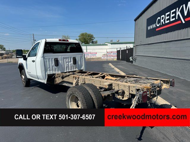 2022 GMC Sierra 3500HD Chassis Cab FLATBED 11ft Dually Pro 2wd Reg Cab 6.6 GAS 1Owner
