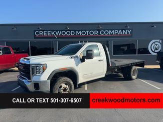 2022 GMC Sierra 3500HD Chassis Cab FLATBED 11ft Dually Pro 2wd Reg Cab 6.6 GAS 1Owner in Searcy, AR 72143