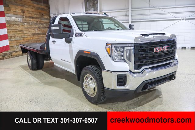 2022 GMC Sierra 3500HD Chassis Cab FLATBED 11ft Dually Pro 2wd Reg Cab 6.6 GAS 1Owner