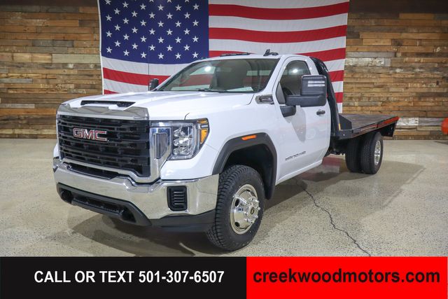 2022 GMC Sierra 3500HD Chassis Cab FLATBED 11ft Dually Pro 2wd Reg Cab 6.6 GAS 1Owner