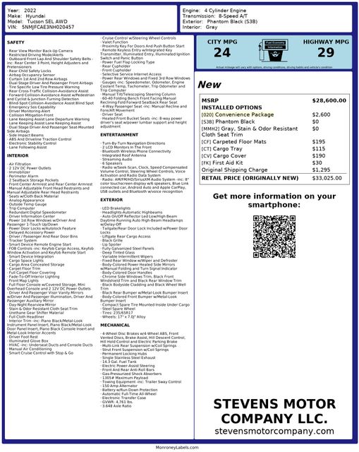 2022 Hyundai Tucson SEL OneOwner ConveniencePkg | Dallas, TX | Stevens Motor Company LLC 2022 Hyundai Tucson SEL OneOwner ConveniencePkg | Dallas, TX | Stevens Motor Company LLC