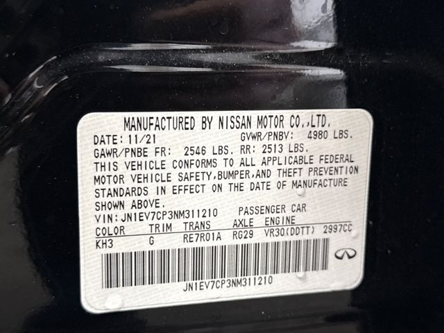 2022 Infiniti Q50 SENSORY 2022 Infiniti Q50 SENSORY