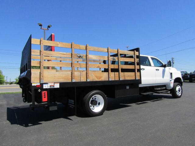 2022 International CV515 Crew Cab 4x4 with 12' Stake Body and Lift Gate