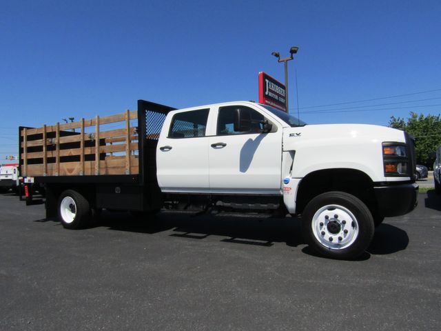 2022 International CV515 Crew Cab 4x4 with 12' Stake Body and Lift Gate