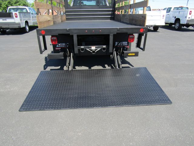 2022 International CV515 Crew Cab 4x4 with 12' Stake Body and Lift Gate