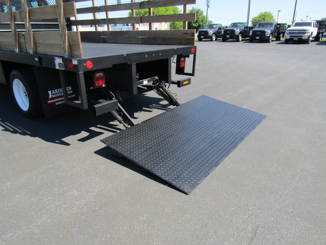 2022 International CV515 Crew Cab 4x4 with 12' Stake Body and Lift Gate