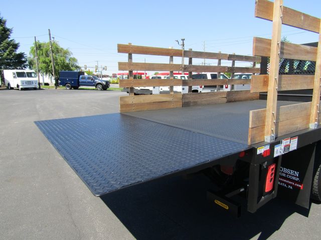 2022 International CV515 Crew Cab 4x4 with 12' Stake Body and Lift Gate