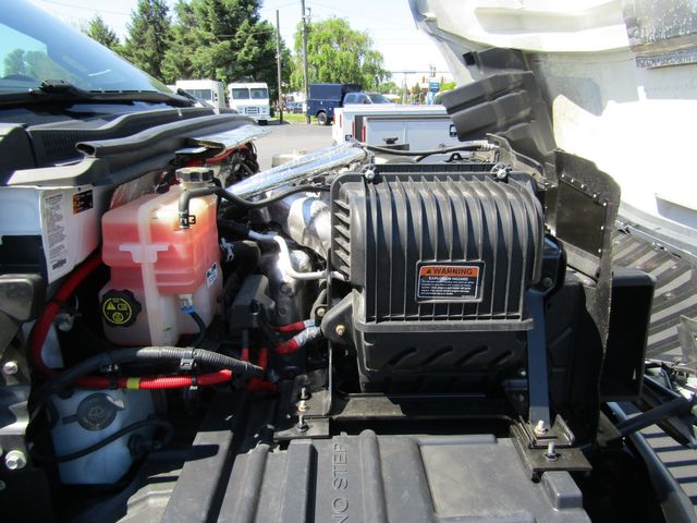 2022 International CV515 Crew Cab 4x4 with 12' Stake Body and Lift Gate