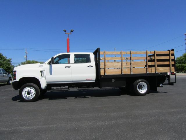 2022 International CV515 Crew Cab 4x4 with 12' Stake Body and Lift Gate