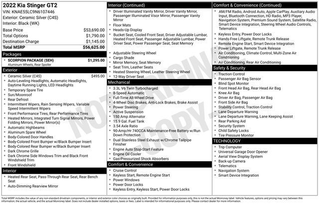 2022 Kia Stinger GT2