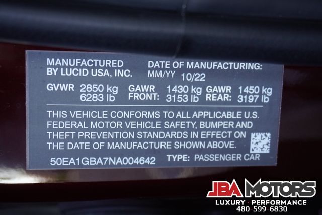 2022 Lucid Air Grand Touring Sedan | MESA, AZ | JBA MOTORS 2022 Lucid Air Grand Touring Sedan | MESA, AZ | JBA MOTORS